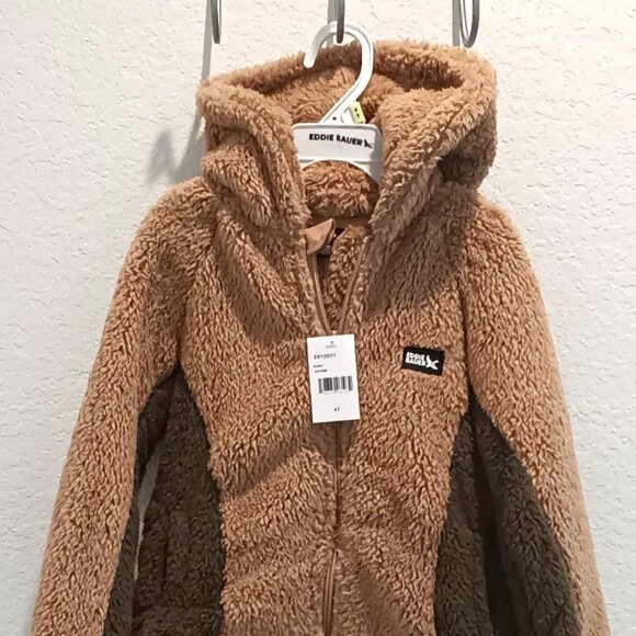 Eddie Bauer Kids Quest Plush Fleece Hooded Jacket - Picture 1 of 4